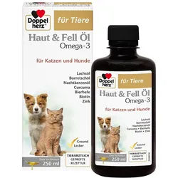 Doppelherz für Tiere Haut & Fell Öl für Katzen und Hunde