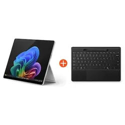 Microsoft Surface Pro (11. Generation) 13" 2in1 Convertible Tablet Platin Snapdragon® X Plus 16GB RAM 256GB SSD Win11 inkl. Black Flex Keyboard Pen