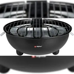 Alpina Tischgrill, 1250 Watt, Schwarz