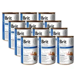 BRIT GF Veterinary Diets Recovery Salmon 12x400g - Nassfutter für Hunde und Katzen