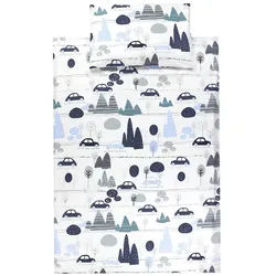 TupTam Babybettwäsche Kinder Bettwäsche Set Babybettwäsche Bettbezug Kissenbezug 2-tlg blau