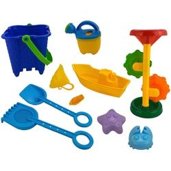 Xxxl Sandspielzeug , Multicolor , Kunststoff , 10-teilig , Bsci, EN 71 , farbecht , Freizeit & Co, Gartenspielzeug, Sandspielzeug