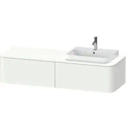 Duravit Waschtischunterschrank o. ES Happy D.2 Plus 35,4x160cm, 2 Ausz., BP r, we. supermatt