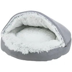 TRIXIE Hundebett Höhlenbett Harvey - grau/weiß-schwarz - ø 70 cm grau|schwarz