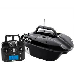 BearCreeks Carpmate Bait Boat mit optionalem GPS-Autopiloten und Sonar-Fischfinder - Schwarz - Kein Fischfinder - Kein GPS-Autopilot