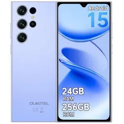 OUKITEL C61 Pro Android 15 Smartphone (17,48 cm/6.88 Zoll, 256 GB Speicherplatz, 13 MP Kamera, 5150mAh, 24(8+16)GB+256GB /1TB, 6.88" HD+ 90Hz, NFC, GPS, Face Unlock) blau
