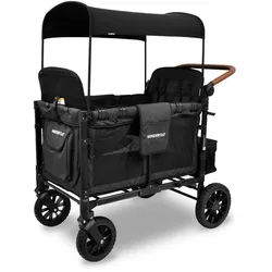 Wonderfold Bollerwagen , Schwarz , Metall, Textil , 124.46x137.16x73.66 cm , Freizeit & Co, Gartenspielzeug, Bollerwagen