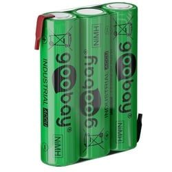 Goobay 3x AAA (Micro) - 800 mAh - Lötfahne (Z), Nickel-Metallhydrid Akku (NiMH), 3,6 V