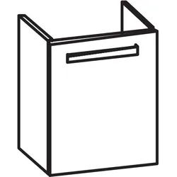 Artiqua 413 Waschtischunterschrank für Acanto 500635 Becken links, Anthrazit Glanz, 413-WUT-K159-L-7 413-WUT-K159-L-7065-51