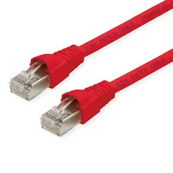 TELEGÄRTNER Patchkabel S/FTP, Cat.6A, LSOH, rot, 2 m