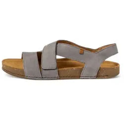 El Naturalista Unisex. 257991150005_0B0 Leder-Sandalen N5799 Balance blau grau (42), 1 bis 3 cm, Klettverschluss, Lässig