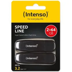 INTENSO USB-Stick Speed Line 3533494 USB 3.2 64GB 2er Pack