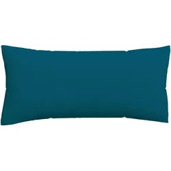Schlafgut Kopfpolsterbezug , Petrol , Textil , Uni , 40x80 cm , Grüner Punkt, Textiles Vertrauen - Oeko-Tex®, AZO-frei, Oeko-Tex® Made IN Green , bügelleicht, bügelfrei , Heimtextilien, Bezüge, Polsterbezüge