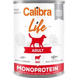 CALIBRA Dog Life Adult Beef with Carrots 400g