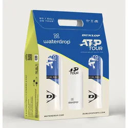Dunlop Tennisbälle ATP Tour Waterdrop Promotion - offizieller Spielball auf der ATP Tour - Dose 2x4er