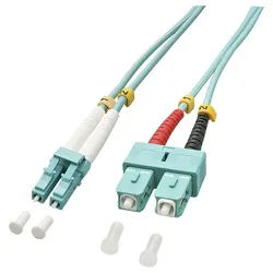 Lindy LINDY 46392 Glasfaser LWL Anschlusskabel 3.00 m Blau [1x LC-Stecker - Glasfaserkabel, (300.00 cm) blau