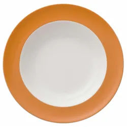 Thomas Porzellan Suppenteller Sunny Day Orange Suppenteller 23 cm, Teller Tief orange