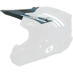 Oneal 5SRS Polyacrylite Spike Helmschirm, weiss-türkis-blau für Männer