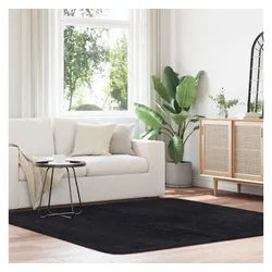 vidaXL Teppich, Teppich Shaggy Hochflor NAVARRA Schwarz 200x200 cm Polyester