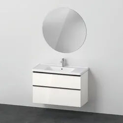Duravit D-Neo Möbelwaschtisch mit Waschtischunterbau und Spiegel 1000x480x2000 mm - DE011102222 DE011102222