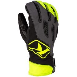 Klim Spool Motocross Handschuhe, schwarz-grau-gelb, Größe XL für Männer