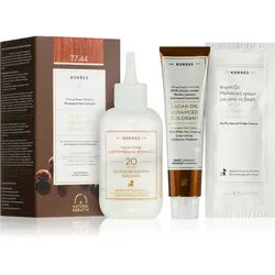 Korres Argan Oil Permanent-Haarfarbe mit Arganöl Farbton 77.44 Intense Copper Blonde 50 ml