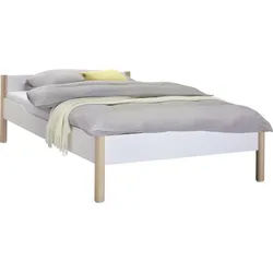 Paidi Bett , Weiß, Birkefarben , Holzwerkstoff , Birke , massiv , 90x200 cm , Schlafzimmer, Komplette Schlafzimmer und Serien, Schlafzimmerserien