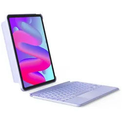 Inateck für 2025 iPad Air Pro 10.9/11/12.9/13 Zoll iPad-Tastatur (Bluetooth Tastaturhülle,Hoch-/Querformat Ständer) lila