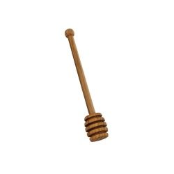 Metaltex Oliven-Holz Honiglöffel, Praktischer Schopflöffel zum sicheren Aufnehmen von Honig, 1 Stück, 16 cm