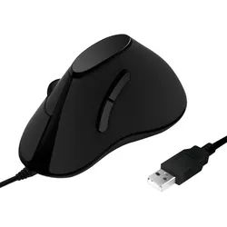 LogiLink Ergonomische vertikale USB Maus 1000 dpi schwarz (1er Blister)