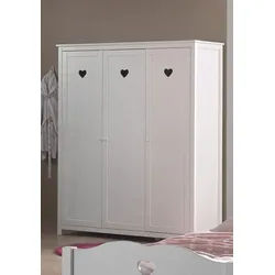 Vipack Kleiderschrank Amori (Made in Europe) weiß 159 cm x 190 cm x 57 cm