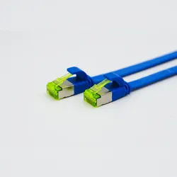 Helos ultra flaches Patchkabel U/FTP Cat 6a blau 15,0m