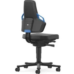 bimos Arbeitsdrehstuhl Nexxit Skintec blau Sitzhöhe 450-600 mm