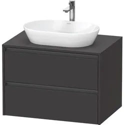 Duravit Ketho.2 Konsolenwaschtischunterbau wandhängend Graphit Supermatt 800x550x568 mm - K248950808 K24895080800000