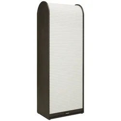 Rolloschrank Mister Office Schwarz/Weiß
