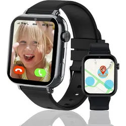 Ruopoem Smartwatch (2,5 cm, sim-karte), Kinder Smartwatch mit schwarz
