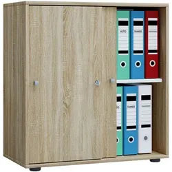 VCM Schiebetürenschrank »Lona« 2 OH breit braun, 70x74x37 cm