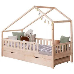Hausbett Lou ca. 100x200 cm Holz