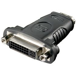 Goobay HDMITM/DVI-I-Adapter, vernickelt - HDMITM-Buchse (Typ A) > DVI-I-Buchse Dual-Link (24+5 pin)