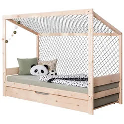 Ausziehbett Fußball Holz ca. 90x200 cm