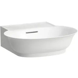 LAUFEN The new classic Aufsatzhandwaschbecken H8168524001091 50x45cm, Unterseite geschliffen, mit Überlauf, ohne Hahnloch, LCC