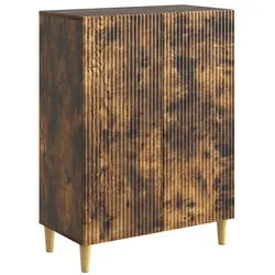 vidaXL Sideboard 66 x 34,5 x 90 cm Sideboard Wohnzimmer Schrank Geräucherte Eiche 66x34 braun