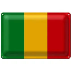 Roomando Metallschild Flagge Mali 40x30cm Flag of Mali 40x30