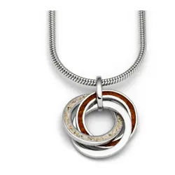 DUR Kettenanhänger Anhänger Marina 2.0 P3822 925 Silber Strandsand Bernsteinsand 16 mm