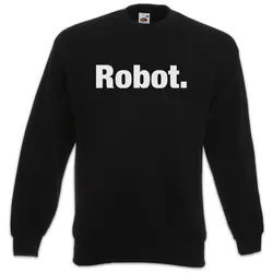 Urban Backwoods Sweatshirt Robot Sweatshirt NPC Slogan Spruch Motto Fun Spaß Comedy Joke (1-tlg) Statement Classic Kult Opinion schwarz 2XL