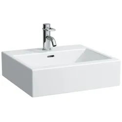 LAUFEN Living City Waschtisch 8174320001041 50 x 46 cm, geschliffen, weiß, 1 Hahnloch