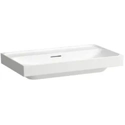 Laufen Meda Aufsatzwaschtisch H8161170001091 80x46cm, mit Überlauf, ohne Hahnloch, weiß