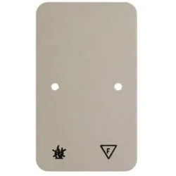 Hager WVA1762WP1 Selbstverlöschende Bodenplatte für Aufputz-Rahmen 2-fach, 61 x 120 mm, Aufputz-Zubehör, weiß
