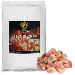 HAF Salzkristalle Rosa Salzbrocken 1-25 kg Steinsalz Brocken grobes Salz 2-5cm Dekosalz, (Naturbelassen aus der Salt Range in Pakistan, 25 St., 1 x 25 kg im Sack), Grobe Steinsalz Brocken ohne Zusätze rosa