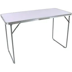 VCM Gartentisch Campingtisch Gartentisch klappbar Galdas 110x53 weiß